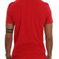 Chic Red 'RIDERS' Motive Crewneck Tee