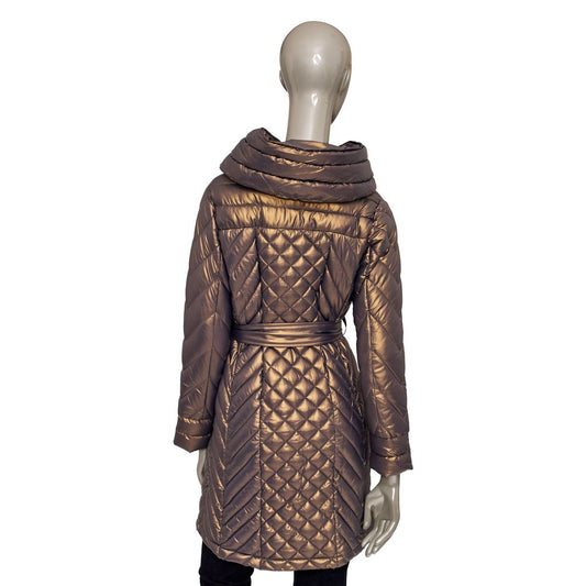 Brown Polyester Women Jacket