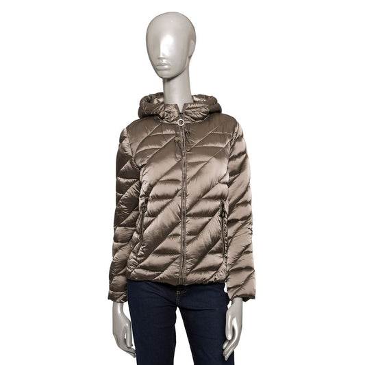 Gray Polyester Women Jacket