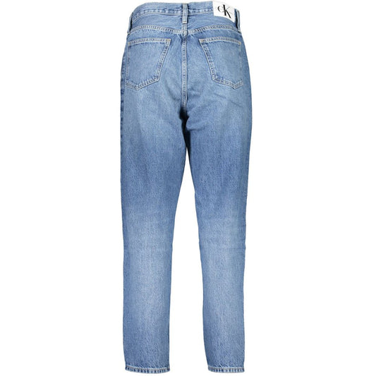 Light Blue Cotton Jeans & Pant