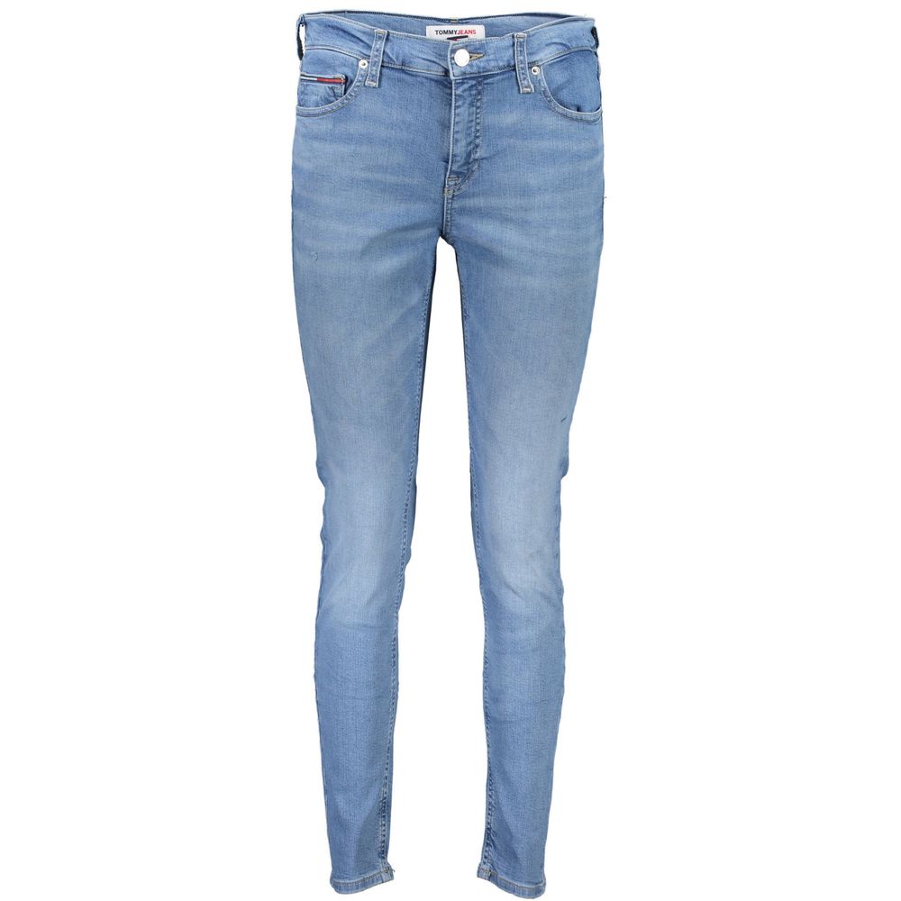 Light Blue Cotton Jeans & Pant