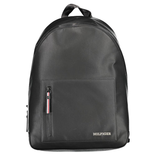 Black Polyester Backpack