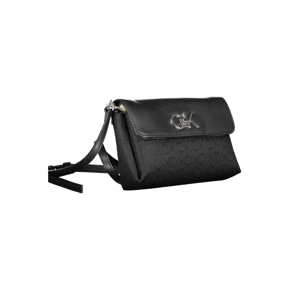 Black Polyester Handbag