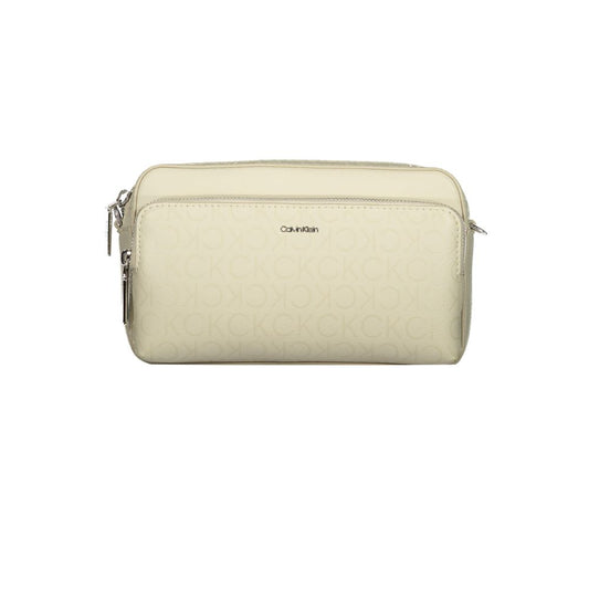 Beige Polyester Handbag