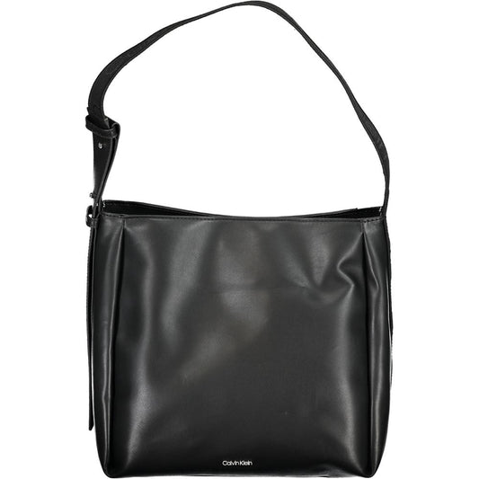 Black Polyester Handbag