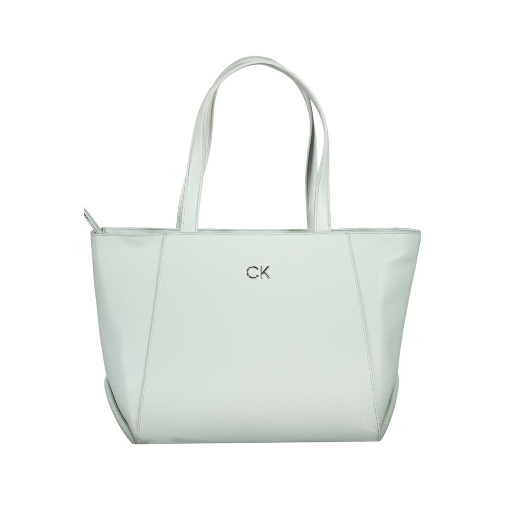 Light Blue Polyethylene Handbag