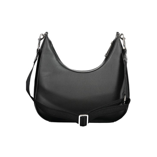 Black Polyester Handbag