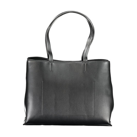 Black Polyester Handbag