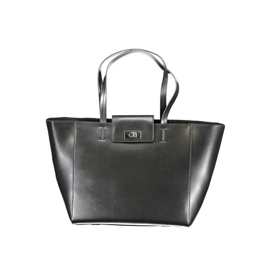 Black Polyester Handbag