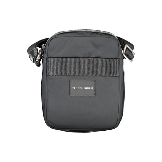 Black Polyester Shoulder Bag