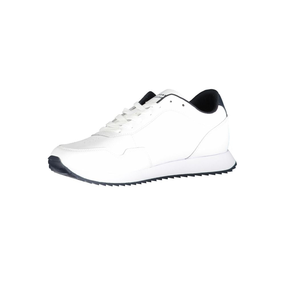 White Polyester Sneaker