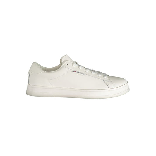 White Polyester Sneaker