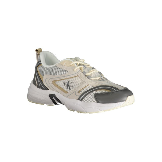 Beige Polyester Sneaker