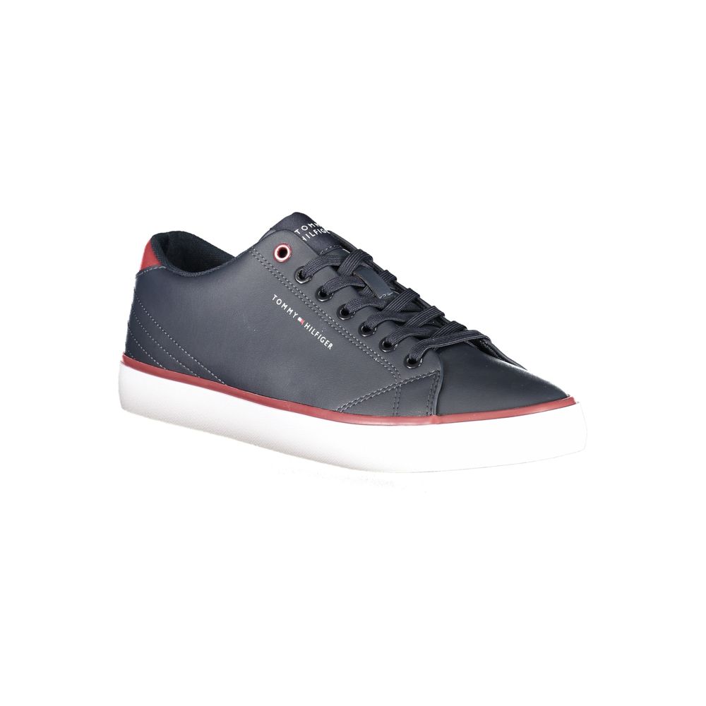 Blue Polyester Sneaker