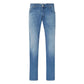 Light Blue Cotton Jeans & Pant