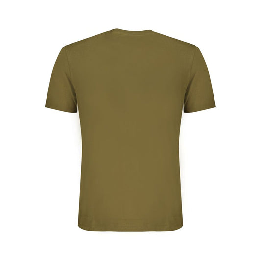 Green Cotton Men T-Shirt