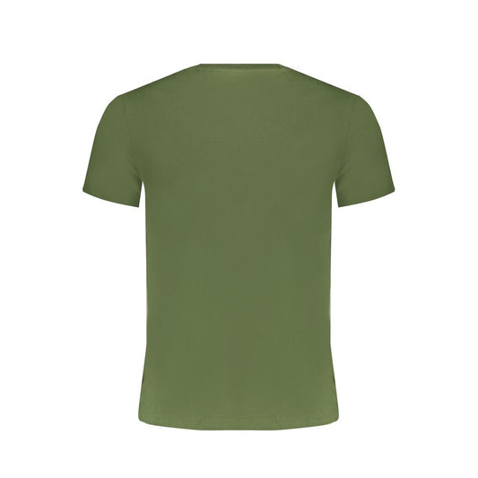 Green Cotton Men T-Shirt