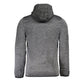 Gray Polyester Men Jacket