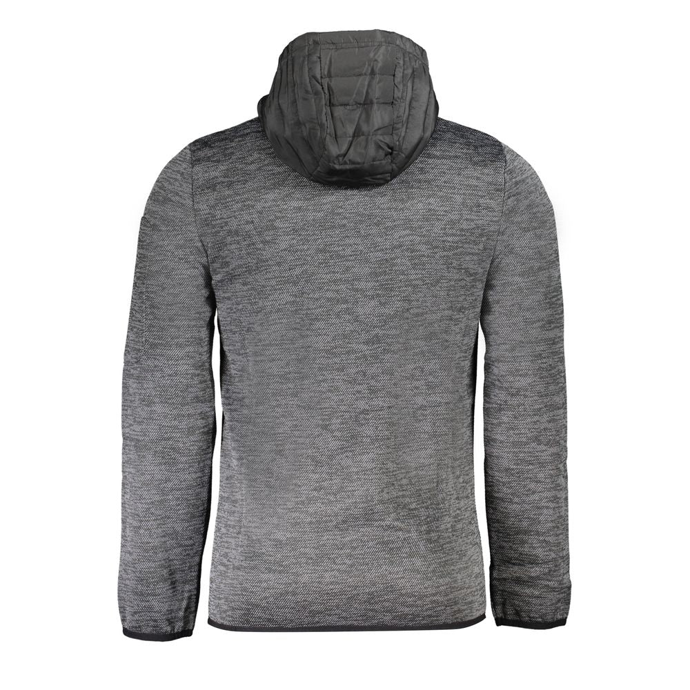 Gray Polyester Men Jacket