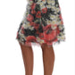 Floral Elegance Knee-Length Skirt