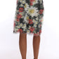 Floral Elegance Knee-Length Skirt