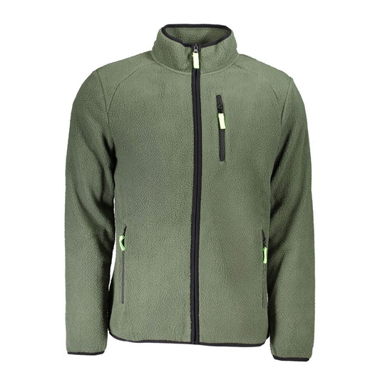 Green Polyester Men Sweater