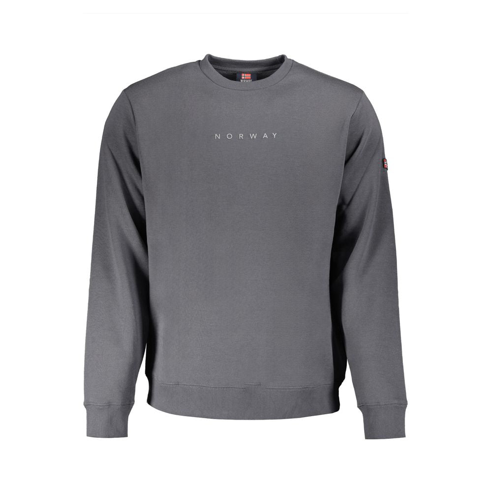 Gray Cotton Men Sweater