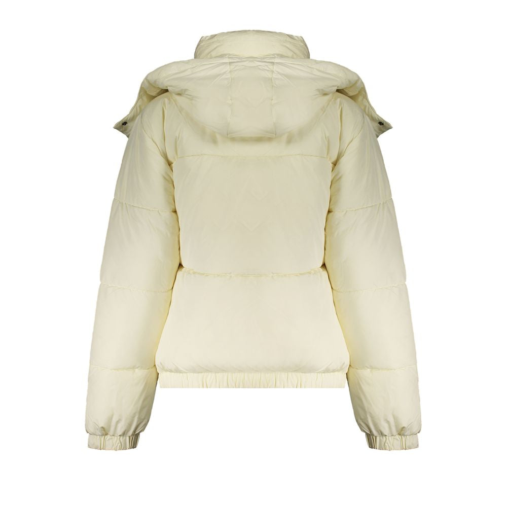 Beige Polyester Women Jacket