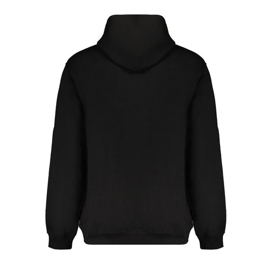 Black Cotton Men Sweater