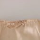 Beige Flower Logo Stretch Bottoms Underwear