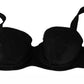 Black Silk Lace Balconcino Bra Underwear