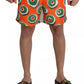 Orange Cupcake Beachwear Shorts Swimwear