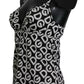 Black DG Mania Print Sleeveless Swimwear