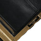 Bordeaux Black Velvet Gold Frame Clutch Evening Purse Bag