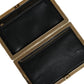 Bordeaux Black Velvet Gold Frame Clutch Evening Purse Bag