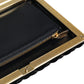 Bordeaux Black Velvet Gold Frame Clutch Evening Purse Bag