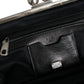 Black Fur Handbag Clutch Purse Pouch Bag