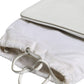 White Leather Large Pouch Zip Handbag Women Bag