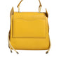 Yellow Leather Shoulder Strap Top Handle Bag