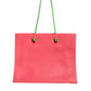 Pink Leather Weekend Wednesday Shopping Tote Bag