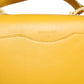 Yellow Leather Shoulder Strap Top Handle Bag