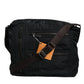 Black Canvas Pockets Crossbody Strap Shoulder Bag