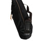 Black Canvas Pockets Crossbody Strap Shoulder Bag