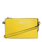 Yellow Leather Logo Crossbody Sling Shoulder Bag