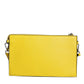 Yellow Leather Logo Crossbody Sling Shoulder Bag