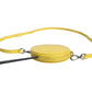 Yellow Leather Logo Crossbody Sling Shoulder Round Bag