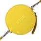 Yellow Leather Logo Crossbody Sling Shoulder Round Bag