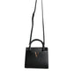 Black Small Leather TopHandle Shoulder Crossbody Bag