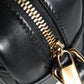 Black Quilted Lamb Leather Camera Case Shoulder Bag