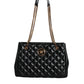 Black Quilted Nappa Leather Shoulder Chain Strap Bag